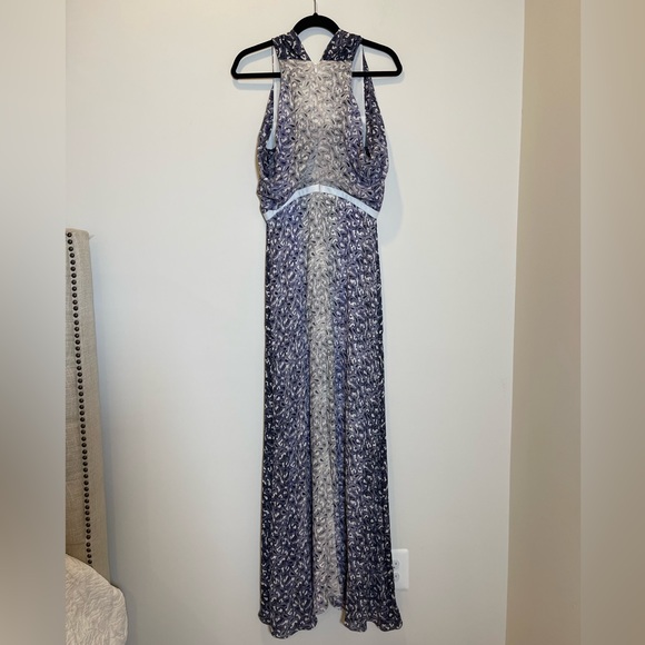 Yigal Azrouel Ombre Paisley Georgette 100% Silk MAXI Dress Gown. - Picture 4 of 11